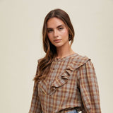 Annelise Plaid Button-Up