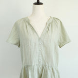 Paige Flutter Button Front Top