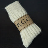 Alpaca Wool Socks- Off White