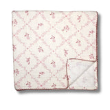 Mauve Lattice Muslin Blanket