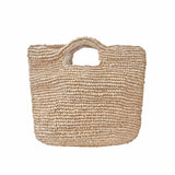Raffia Top Handle Bag
