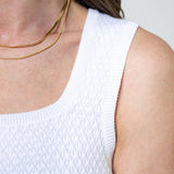 Organic Scoop Neck Sweater Tank