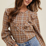 Annelise Plaid Button-Up