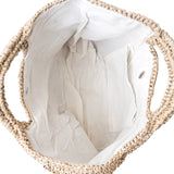 Raffia Top Handle Bag