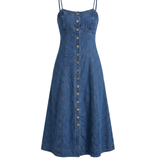 Madeline Denim Midi Dress