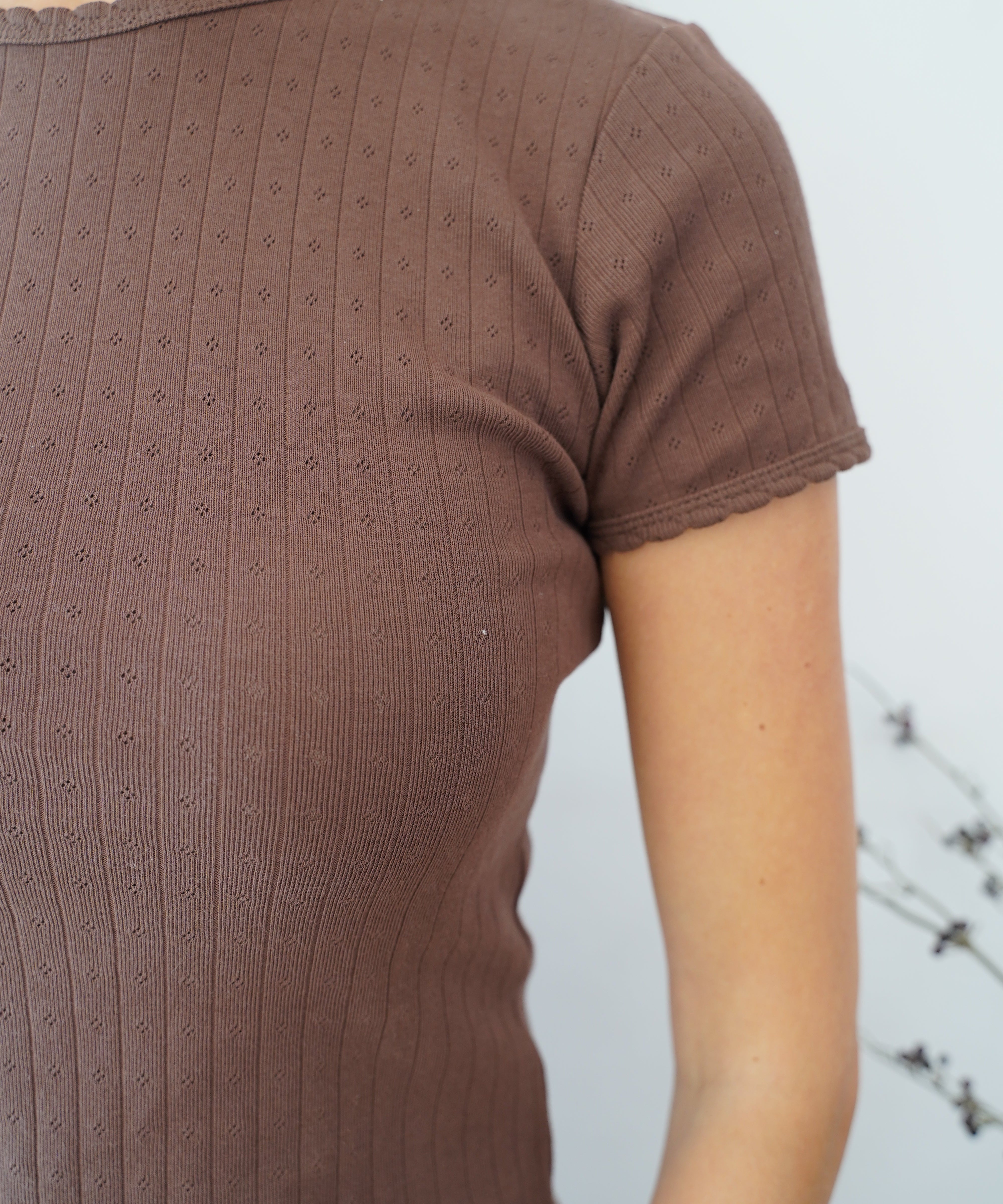 The Hollis Pointelle Lounge Top
