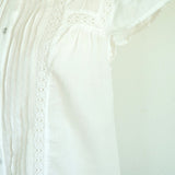 Cadence Short Sleeve Flutter Lace Top