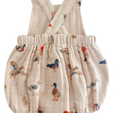 Ducks / Muslin Retro Sunsuit