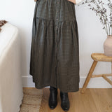 The Elspeth Plaid Cotton Midi Skirt