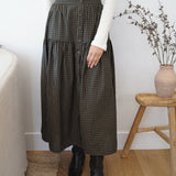 The Elspeth Plaid Cotton Midi Skirt