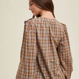 Annelise Plaid Button-Up