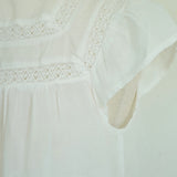 Cadence Short Sleeve Flutter Lace Top