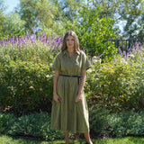 The Olive Grove Midi Dress