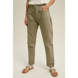 Olive Denim Pants
