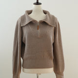 Quinn Cotton Half-Zip Sweater