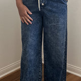 The Harper Denim Wide Leg Jean