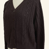 Waverly Cable Knit Cotton Cardigan