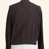 Waverly Cable Knit Cotton Cardigan