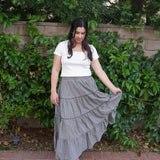 Ashford Gingham Midi Skirt