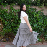 Ashford Gingham Midi Skirt