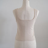 The Knit Cotton Pointelle Tank