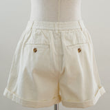 Brooks Cotton Pleated Short