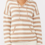 The Maren Striped Cotton Hoodie