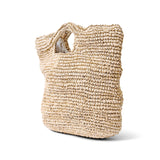Raffia Top Handle Bag