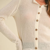 Lightweight  Button-Down Cardigan