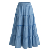 Ashford Gingham Midi Skirt