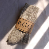 Alpaca Wool Socks- Beige