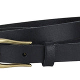 Everyday Skinny Equestrian Buckle Leather Belt