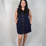 Lila Linen Blend Mini Dress