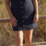 Lila Linen Blend Mini Dress