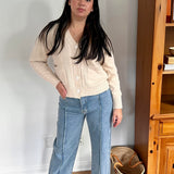 Camille Cable Knit Cotton Cardigan